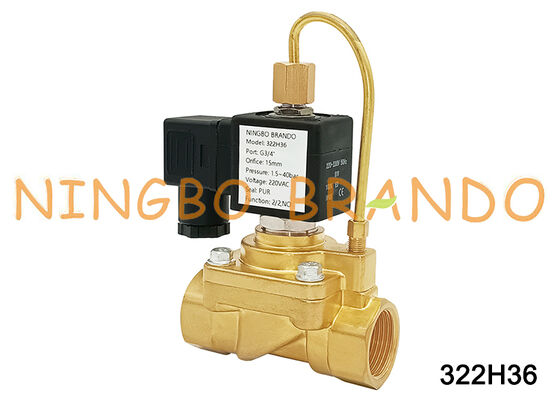 باركر نوع 322H36 DC24V صمام الملف اللولبي مفتوح عادة 3/4 بوصة AC220V