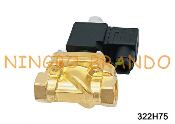 صمام الملف اللولبي المفتوح عادة 322H75 G1/2 ''40 بار DC24V AC220V