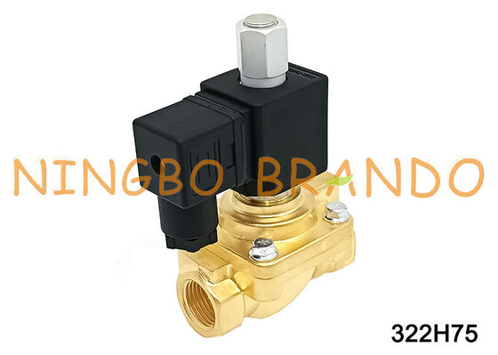 صمام الملف اللولبي المفتوح عادة 322H75 G1/2 ''40 بار DC24V AC220V