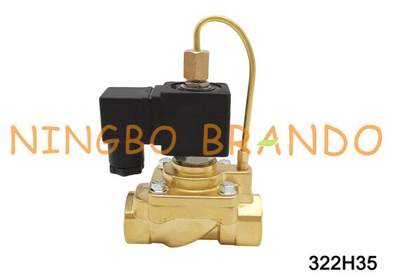 G1/2 بوصة صمام الملف اللولبي المفتوح عادة 40 بار باركر نوع 322H35 AC220V