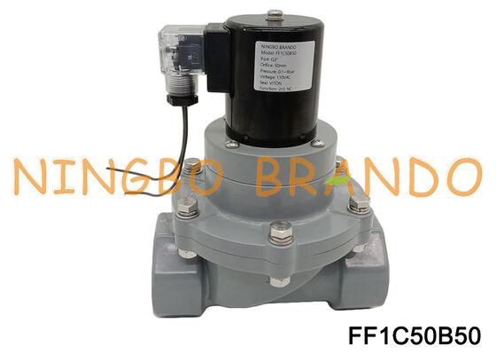 2'' CPVC Anti-Corrosive Solenoid Valve DN50 Chemical Valve FF1C50B50