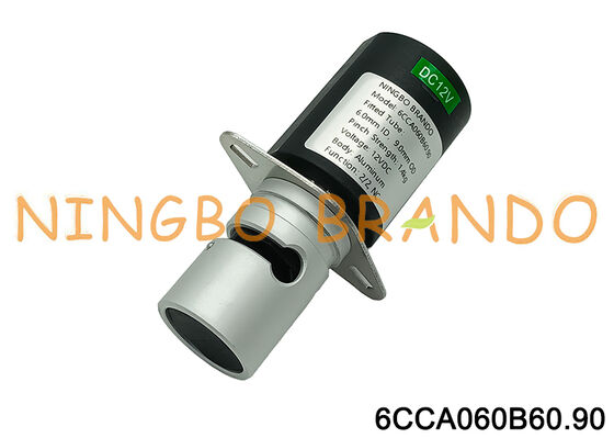 2-Way NC Aluminum Solenoid Pinch Valve Tube-Controlled Fluid Valve AC220V DC24V