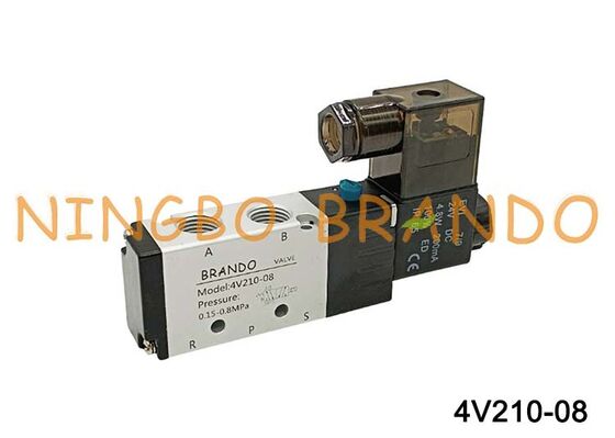 Airtac نوع 4V210-08 هوائي الملف اللولبي صمام 5/2 الطريق