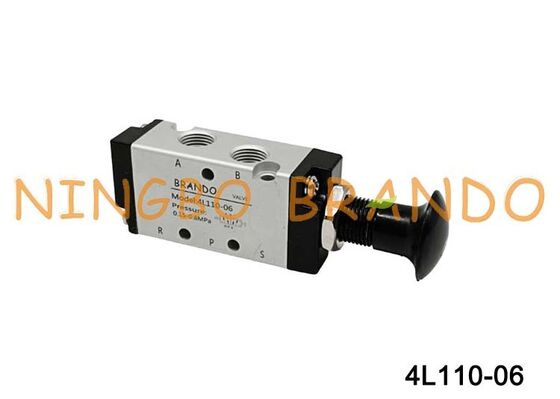 Airtac نوع 4L110-06 4L صمام التحكم في الهواء بالدفع والسحب 5/2 طريقة
