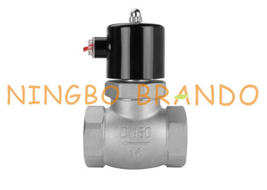Uni-D نوع US Series 2 `` درجة حرارة عالية مكبس طيار بخار الفولاذ المقاوم للصدأ صمام الملف اللولبي AC220V DC24V