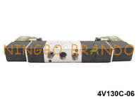 1/8 `` 4V130C-06 5/3 طريقة صمام الملف اللولبي هوائي Airtac نوع 220V