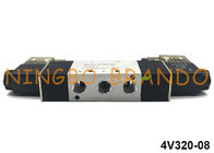 4V320-08 Airtac نوع هوائي الملف اللولبي صمام 5 طريقة 2 موقف 220VAC