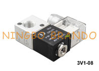 3V1-08 3 طريقة هوائي الملف اللولبي صمام الهواء 1/4 `` 12 فولت 24 فولت 110 فولت 220 فولت