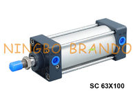 أسطوانة هواء هوائية مزدوجة تعمل بالهواء المضغوط نوع SC63x100