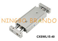 SMC نوع CXSWL15-40 اسطوانة تعمل بالهواء المضغوط مزدوجة التوجيه
