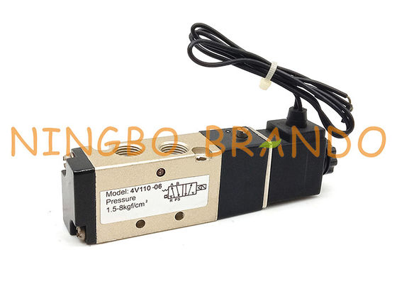 4V110-06 1/8 `` 2 Position 5 Port Pneumatic Air Control Solenoid Valve