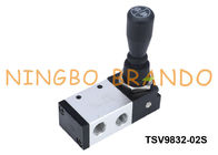 TSV9832-02S Shako نوع يدويا تحكم صمام الهواء 3/2 الطريق
