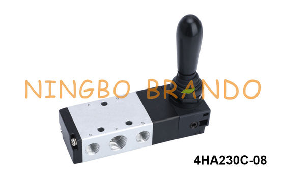 4HA230C-08 Airtac نوع صمام التحكم اليدوي في الهواء 5 طرق 3 أوضاع