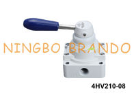 4HV210-08 Airtac نوع 4/2 طريقة دوار اليد ليفر صمام هوائي