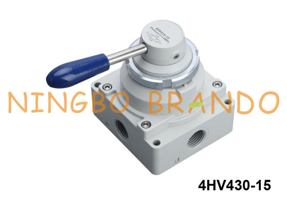 4HV430-15 Airtac Type 4/3-Way Hand-Lever Valve مع وضع الإغلاق