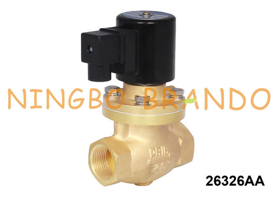 صمام الملف اللولبي النحاسي للبخار والماء الساخن 1 1/4 `` 1 1/2 '' 2 `` 24V 220V