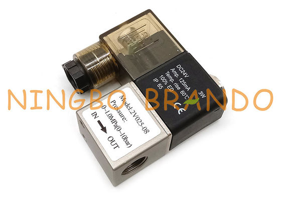 2V025-08 2 Position 2 Port 1/4 &quot;NC DIN43650A صمام هوائي
