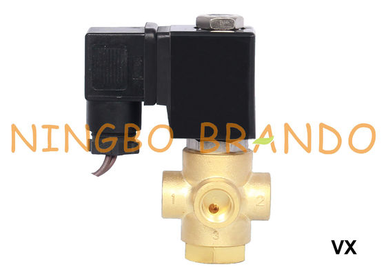 صمام الملف اللولبي النحاسي العالمي 3 طرق 1/8 `` 1/4 '' 12V 24V 110V 120V 220V 230V