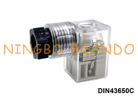 موصل ملف صمام الملف اللولبي DIN43650C مع LED DIN 43650 Form C