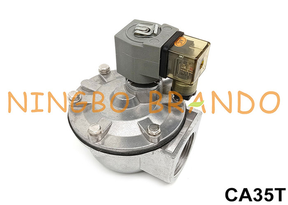صمام نفاث نابض CA35T مقاس 1-1/2 بوصة لمرشح الأكياس، تيار متردد 220 فولت، تيار متردد 110 فولت، تيار مستمر 12 فولت، تيار مستمر 24 فولت