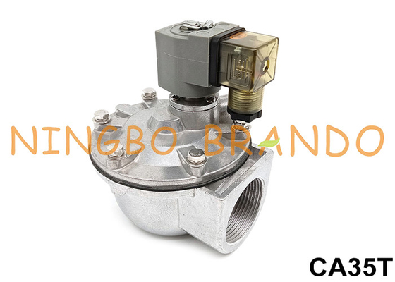 صمام نفاث نابض CA35T مقاس 1-1/2 بوصة لمرشح الأكياس، تيار متردد 220 فولت، تيار متردد 110 فولت، تيار مستمر 12 فولت، تيار مستمر 24 فولت