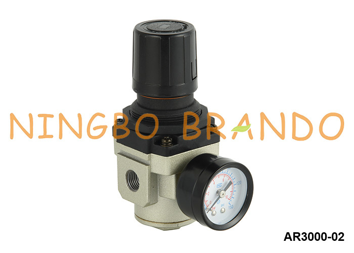 AR3000-02 SMC نوع منظم ضغط الهواء النيوماتيكي مع مقاس 1/4'' 1 MPa