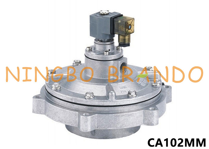 CA102MM 4'' الصمام النابض النبضية الغمر الكامل لفلتر الحقيبة 24V DC 220V AC
