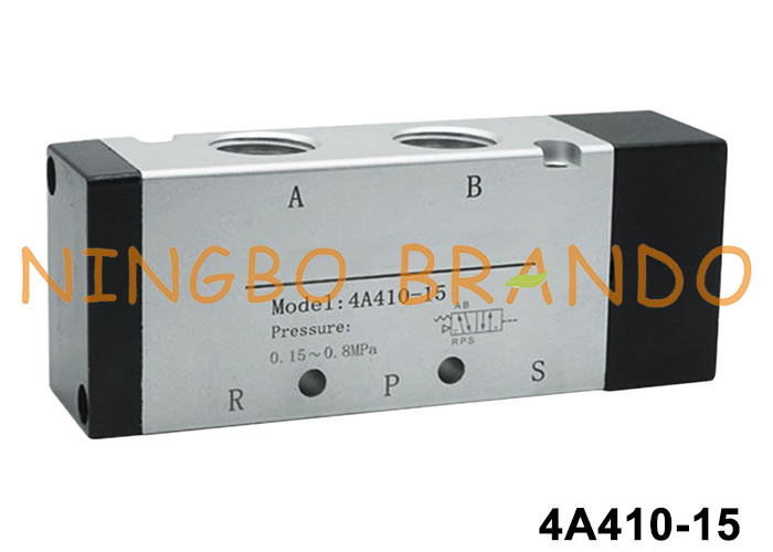 4A410-15 Airtac Type 1/2'' Pneumatic Air Valve 5 Port Position 2 (صمام الهواء المضغوط للطاقة الهوائية من طراز 4A410-15)