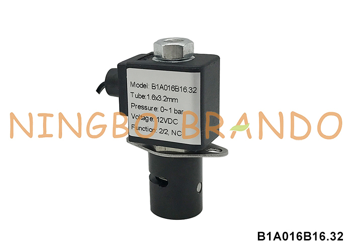 عادة مغلقة الصمام الكهربائي المضغوط 3.2mm أنبوب 220V 110V 24V 12V