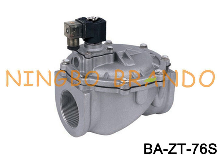 3'' Straight Through Pulse Jet Solenoid Valve for Dust Collector 24V 110V 220V