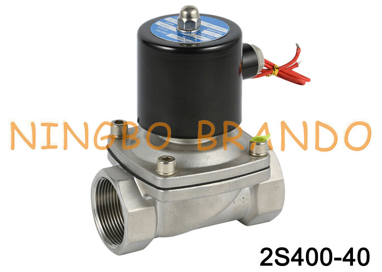 2S400-40 SUW-40 1-1/2'' 1.5'' Inch NC Stainless Steel Solenoid Valve