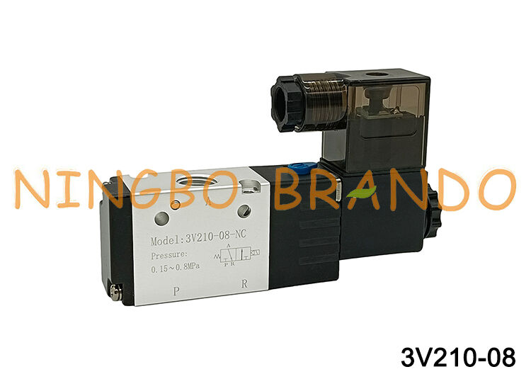 Airtac نوع 3V210-08-NC 3V210-08-NO صمام الملف اللولبي 3/2 طريقة 3V200 سلسلة