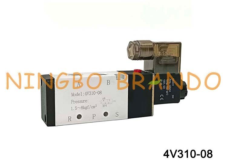 Airtac نوع 4V310-08 صمام الهواء الملف اللولبي 5 طريقة 2 موقف 4V300 سلسلة