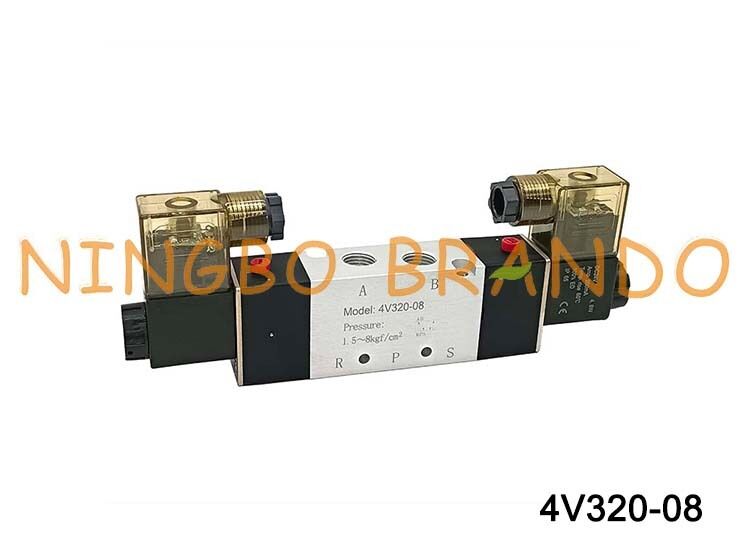 AIRTAC نوع صمامات الملف اللولبي صمامات الهواء 4V320-08 AC220V 110V DC12V 24V