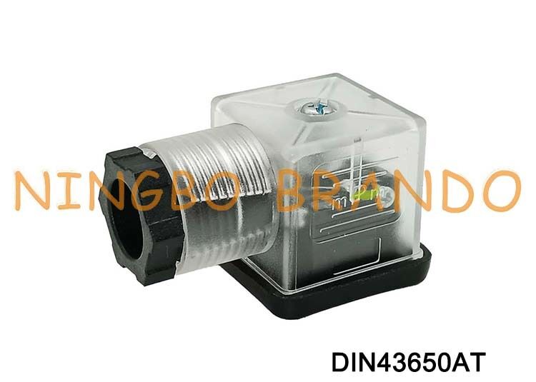 DIN43650A موصل ملف صمام الملف اللولبي 18 مم شفاف DIN 43650 النوع A