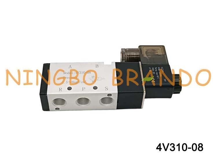 AIRTAC Type 4V310-08 Solenoid Valve 5/2 Way Pneumatic Valve 1/4 Inch Single Solenoid