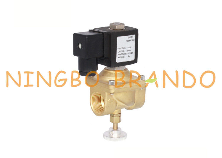 1/2 `` 3/4 '' 1 '' قابل للتعديل يدويًا صمام الملف اللولبي للغاز الطبيعي للفحم 12VDC 24VDC 230VAC