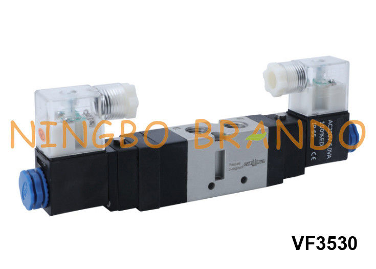 VF3530 SMC نوع هوائي الملف اللولبي صمام الهواء 5/3 طريقة 24 فولت 220 فولت