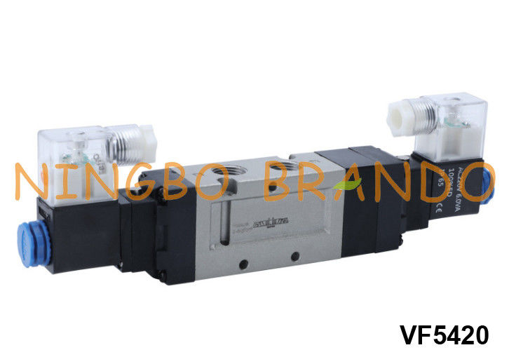 VF5420 SMC نوع 5/3 طريقة صمام الملف اللولبي للتحكم الهوائي 24 فولت 220 فولت