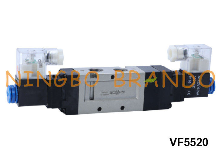 صمام الملف اللولبي الهوائي نوع VF5520 SMC 5 طرق 3 وضع 24 فولت 220 فولت
