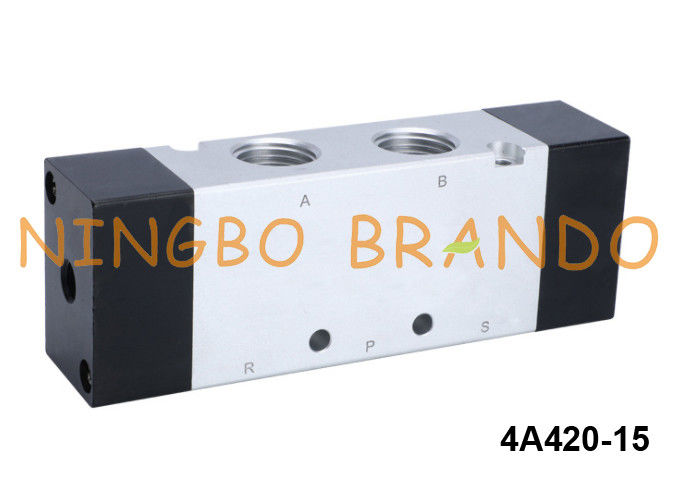 4A420-15 Airtac نوع 5/2 صمام هوائي موجه مزدوج الهواء