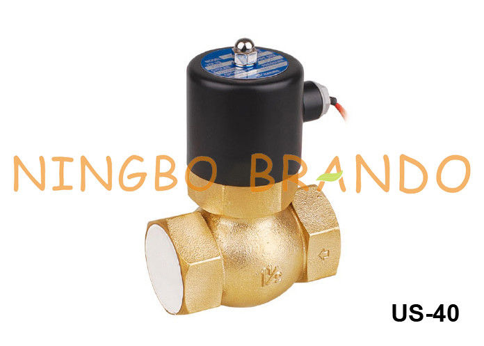 صمام الملف اللولبي النحاسي البخاري من نوع 2L-40 US-40 من النوع 1 1/2 `` 24V 220V
