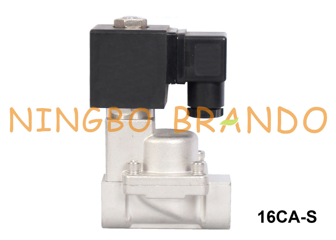 3/8 '' 1/2 '' 3/4 '' 1 '' صمام الملف اللولبي الكهربائي للبخار مغلق عادة 24V 220V