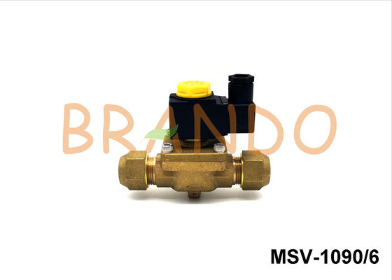 Brass Natural Color Gas Solenoid Valve G3/4'' SAE MSV-1090/6 Diaphragm Structure