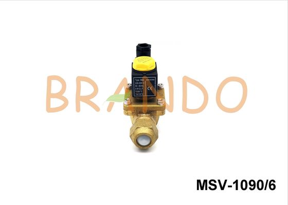 Brass Natural Color Gas Solenoid Valve G3/4'' SAE MSV-1090/6 Diaphragm Structure