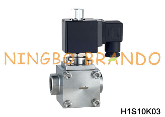 3/8 '' صمام الملف اللولبي للمياه ذات الضغط العالي 50 بار مفتوح عادة