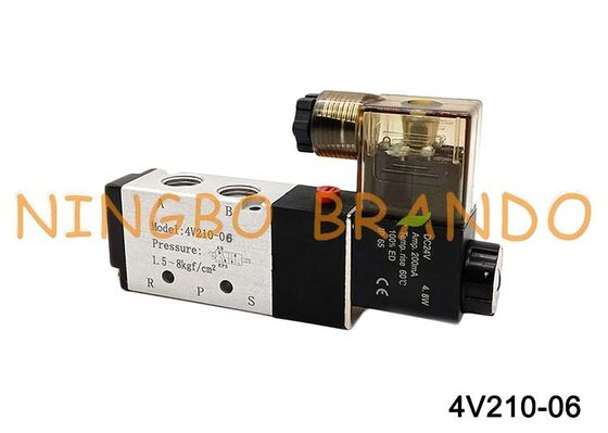 4V210-06 Airtac نوع صمام الملف اللولبي هوائي 4V210-06-DC24V DC24V