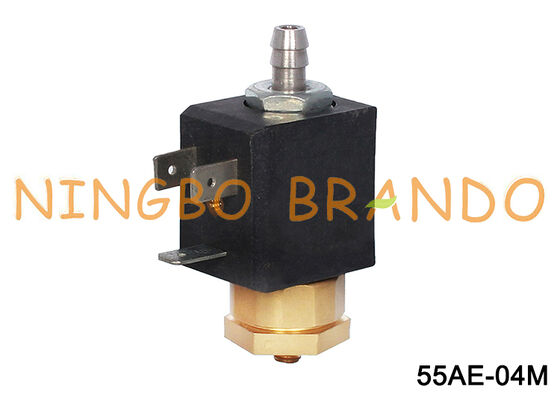 صمام الملف اللولبي النحاسي بمنفذ M5 ثنائي الاتجاه لصانع القهوة شيرر DC24V AC220V