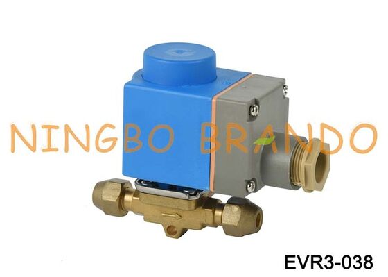 صمام الملف اللولبي Danfoss Type EVR 3 NC متوهج 3/8 بوصة SAE 032F8116