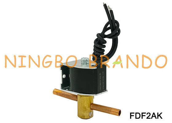 SANHUA نوع FDF2AK01 صمام الملف اللولبي مفتوح عادة 24 فولت 110 فولت 220 فولت
